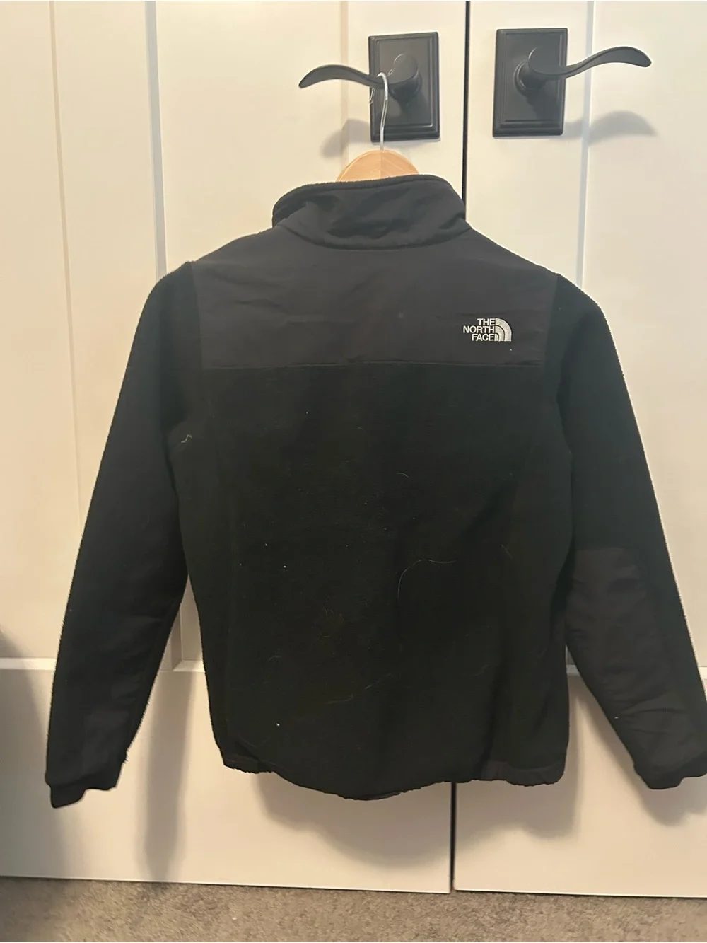 The North Face Black Kids Fleece Jacket with Wind Panel